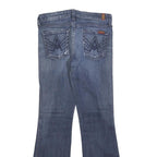 7 FOR ALL MANKIND Womens Jeans Blue Slim Flared Denim Medium W26 L28 Stylish