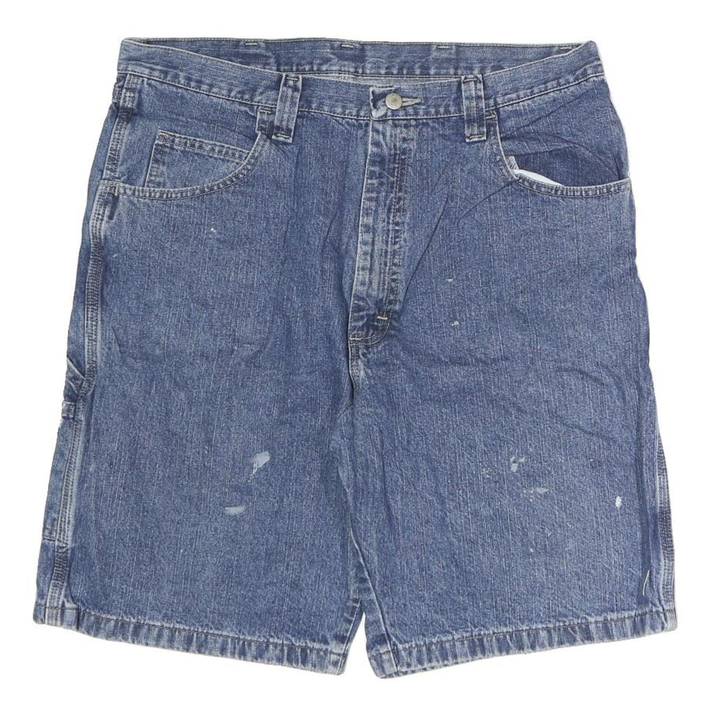 WRANGLER Mens Denim Blue Casual Shorts L W36 Cotton Classic Fit Pocketed