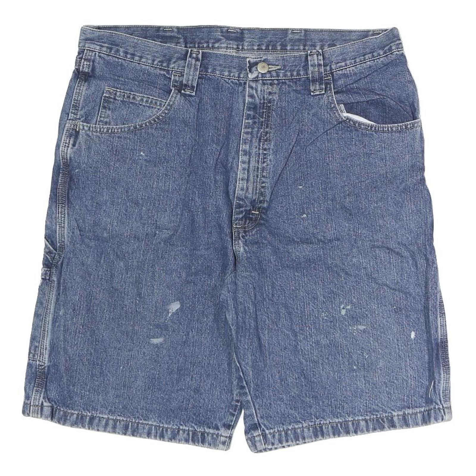 WRANGLER Mens Denim Blue Casual Shorts L W36 Cotton Classic Fit Pocketed