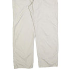 CARHARTT Mens Regular Beige Cotton Blend Work Trousers W40 L32 Zip Closure