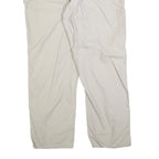 CARHARTT Mens Regular Beige Cotton Blend Work Trousers W40 L32 Zip Closure