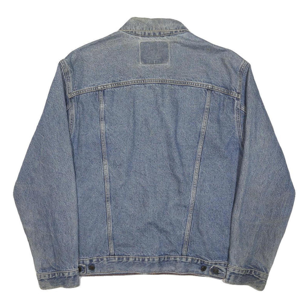 LEVI'S Mens Blue Denim Jacket M Cotton Button Closure Classic Fit Plain