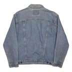 LEVI'S Mens Blue Denim Jacket M Cotton Button Closure Classic Fit Plain