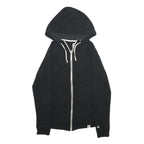 CHAMPION Womens Black Zip Up Hoodie M Casual Sportswear Sweatshirt