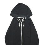 CHAMPION Womens Black Zip Up Hoodie M Casual Sportswear Sweatshirt