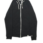 CHAMPION Womens Black Zip Up Hoodie M Casual Sportswear Sweatshirt