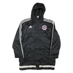 ADIDAS Mens Black & White Indiana Fire Juniors Hooded Track Jacket L Polyester