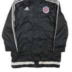 ADIDAS Mens Black & White Indiana Fire Juniors Hooded Track Jacket L Polyester