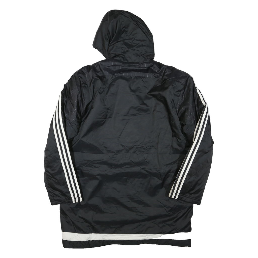 ADIDAS Mens Black & White Indiana Fire Juniors Hooded Track Jacket L Polyester