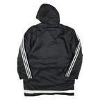 ADIDAS Mens Black & White Indiana Fire Juniors Hooded Track Jacket L Polyester