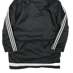 ADIDAS Mens Black & White Indiana Fire Juniors Hooded Track Jacket L Polyester