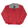 HELLY HANSEN Mens Red Athletic Jacket M Polyester Blend Zip Up Plain Casual