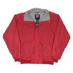 HELLY HANSEN Mens Red Athletic Jacket M Polyester Blend Zip Up Plain Casual