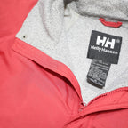 HELLY HANSEN Mens Red Athletic Jacket M Polyester Blend Zip Up Plain Casual