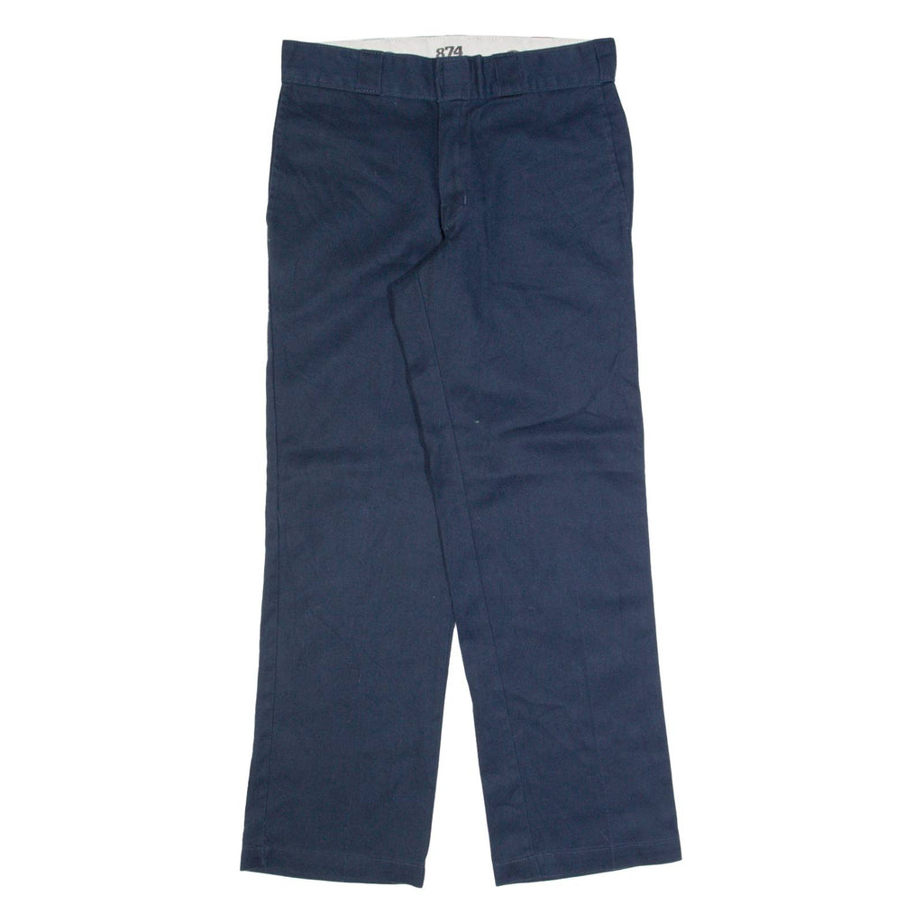DICKIES Flex 874 Workwear Mens Trousers Blue Regular Straight W30 L30