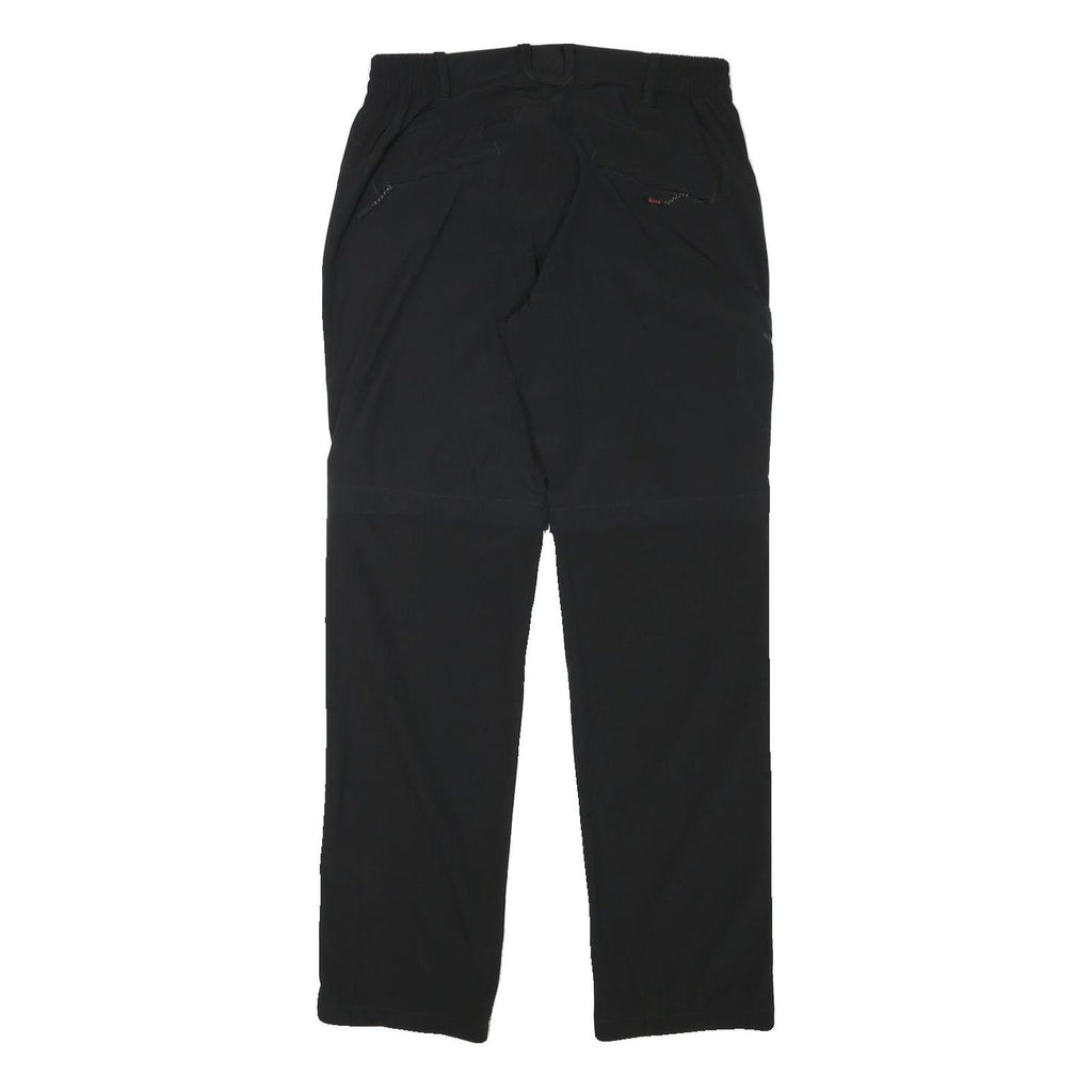 CUTTING EDGE Mens Polyester Blend Black Regular Fit Straight Trousers W30 L31