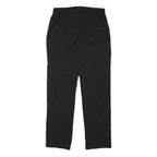 CUTTING EDGE Mens Polyester Blend Black Regular Fit Straight Trousers W30 L31