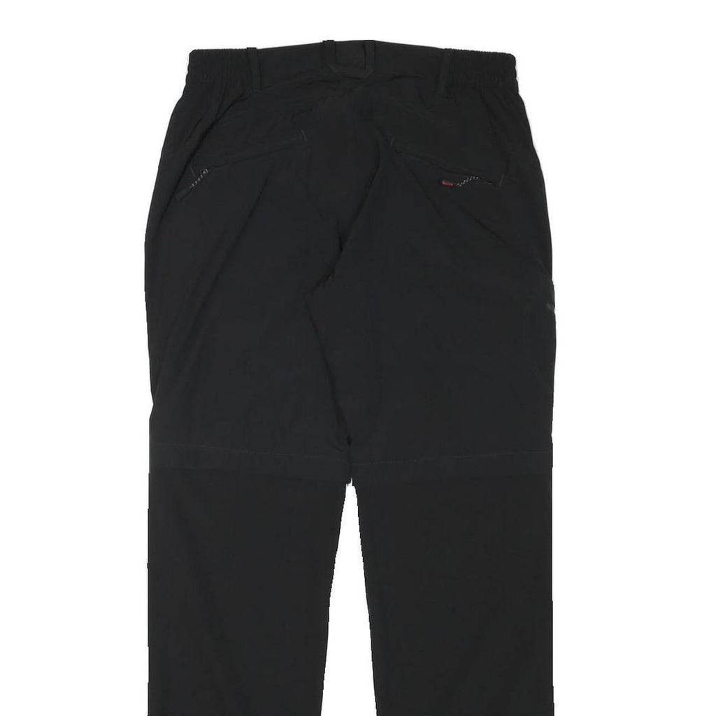 CUTTING EDGE Mens Polyester Blend Black Regular Fit Straight Trousers W30 L31