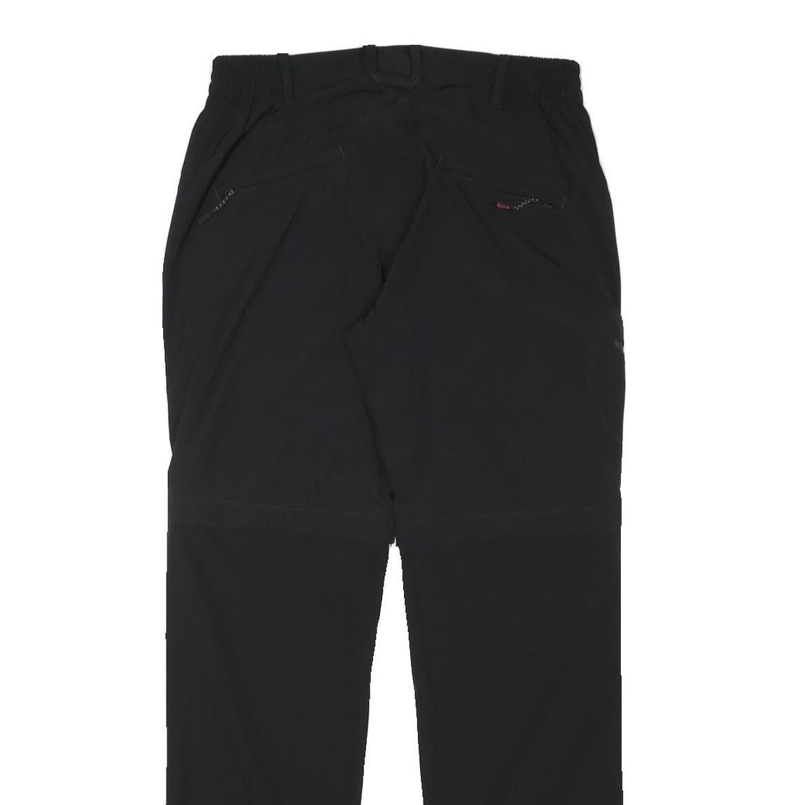 CUTTING EDGE Mens Polyester Blend Black Regular Fit Straight Trousers W30 L31