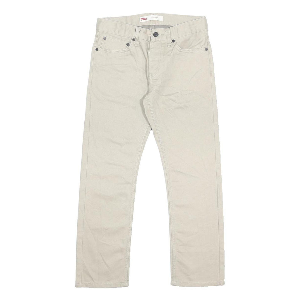 LEVI'S 511 Slim Boys Jeans Beige Slim Skinny Denim Medium W28 L28 Slim Fit Zip