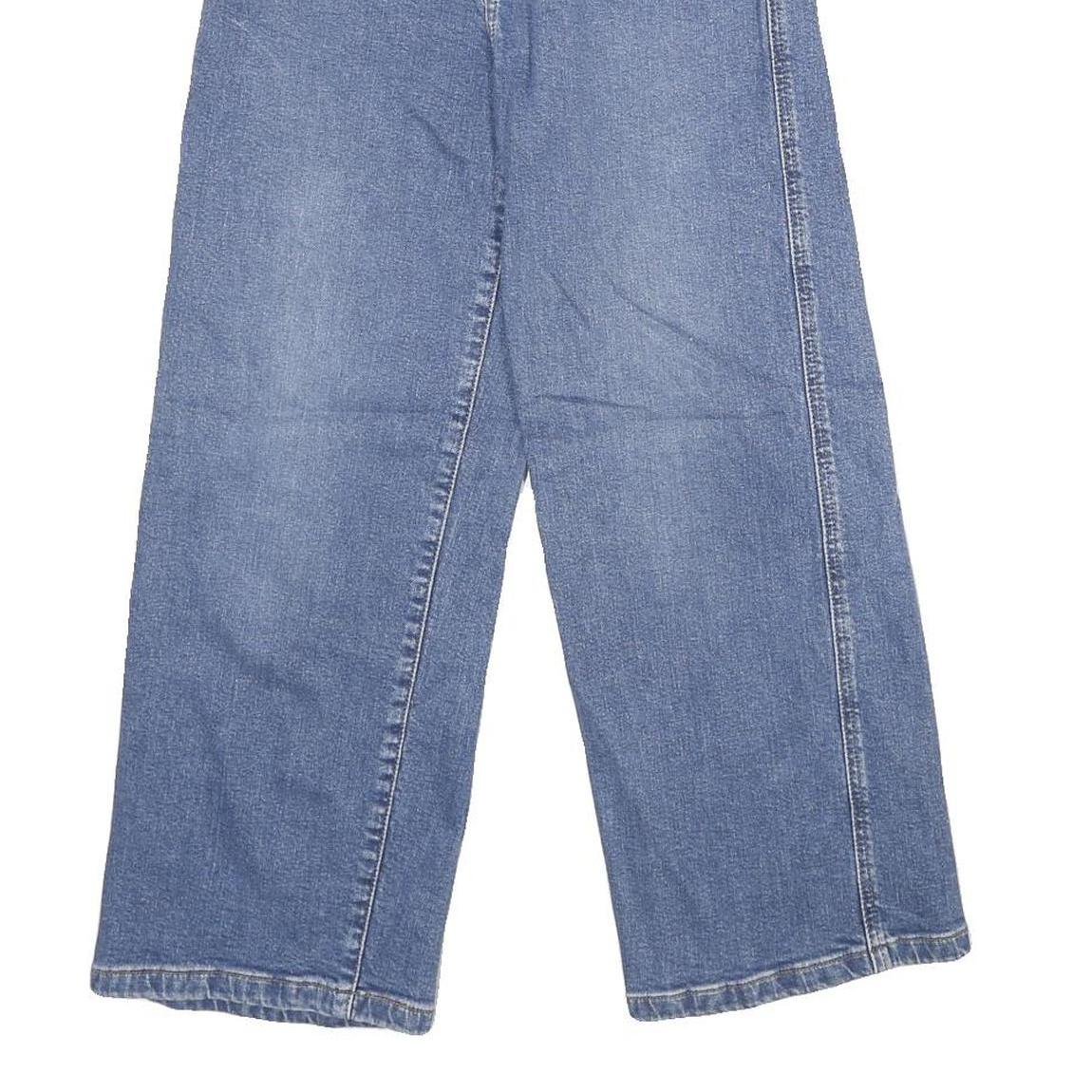 LEVI'S Mile High Cropped Wide Leg Womens Jeans Blue Regular Wide-Leg Denim W24