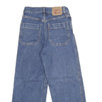 LEVI'S Mile High Cropped Wide Leg Womens Jeans Blue Regular Wide-Leg Denim W24