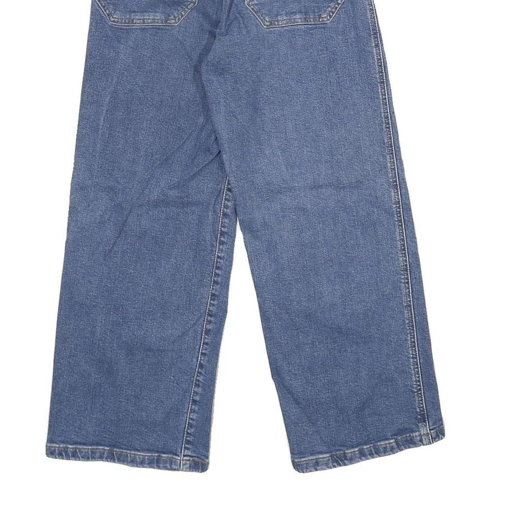 LEVI'S Mile High Cropped Wide Leg Womens Jeans Blue Regular Wide-Leg Denim W24