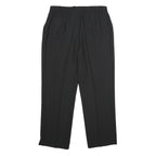 DELMOD INTERNATIONAL Womens Polyester Black Regular Straight Trousers W30 L28