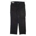 DICKIES Cargo Mens Trousers Black Relaxed Straight W36 L32