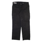 DICKIES Cargo Mens Trousers Black Relaxed Straight W36 L32
