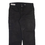 DICKIES Cargo Mens Trousers Black Relaxed Straight W36 L32