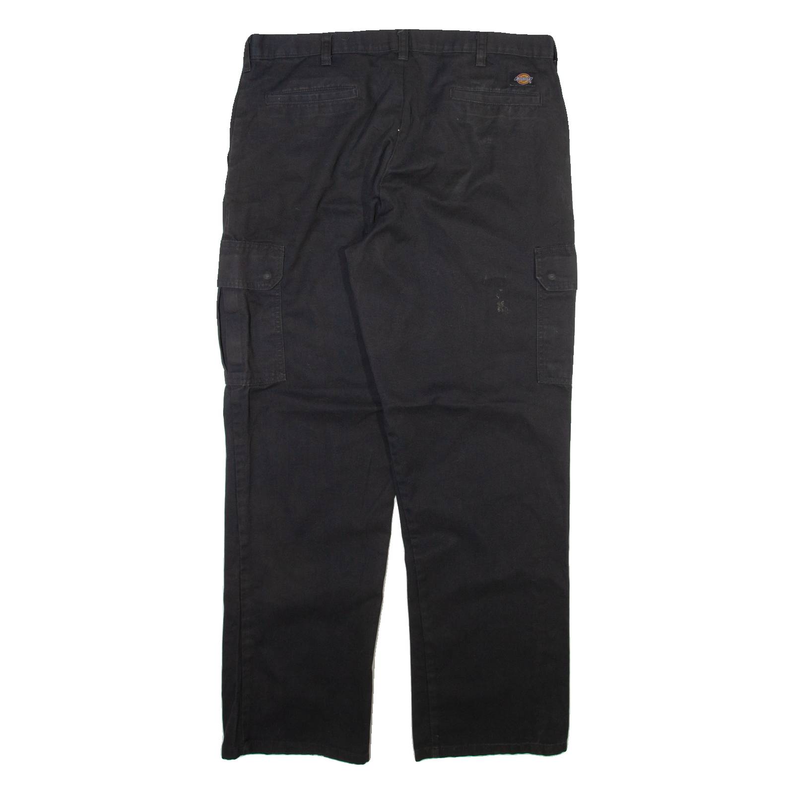 DICKIES Cargo Mens Trousers Black Relaxed Straight W36 L32