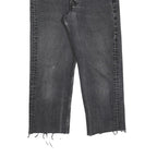 LEVI'S 501 Mens Jeans Black Regular Straight Denim Raw W33 L24 Button Closure