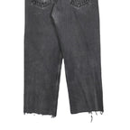 LEVI'S 501 Mens Jeans Black Regular Straight Denim Raw W33 L24 Button Closure