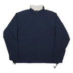 NIKE Mens Navy Blue Sports Zip Jacket XL Polyester Plain Breathable Casual