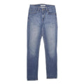 LEVI'S Mid Rise Skinny Womens Jeans Blue Regular Skinny Denim Light W27 L30