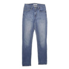 LEVI'S Mid Rise Skinny Womens Jeans Blue Regular Skinny Denim Light W27 L30