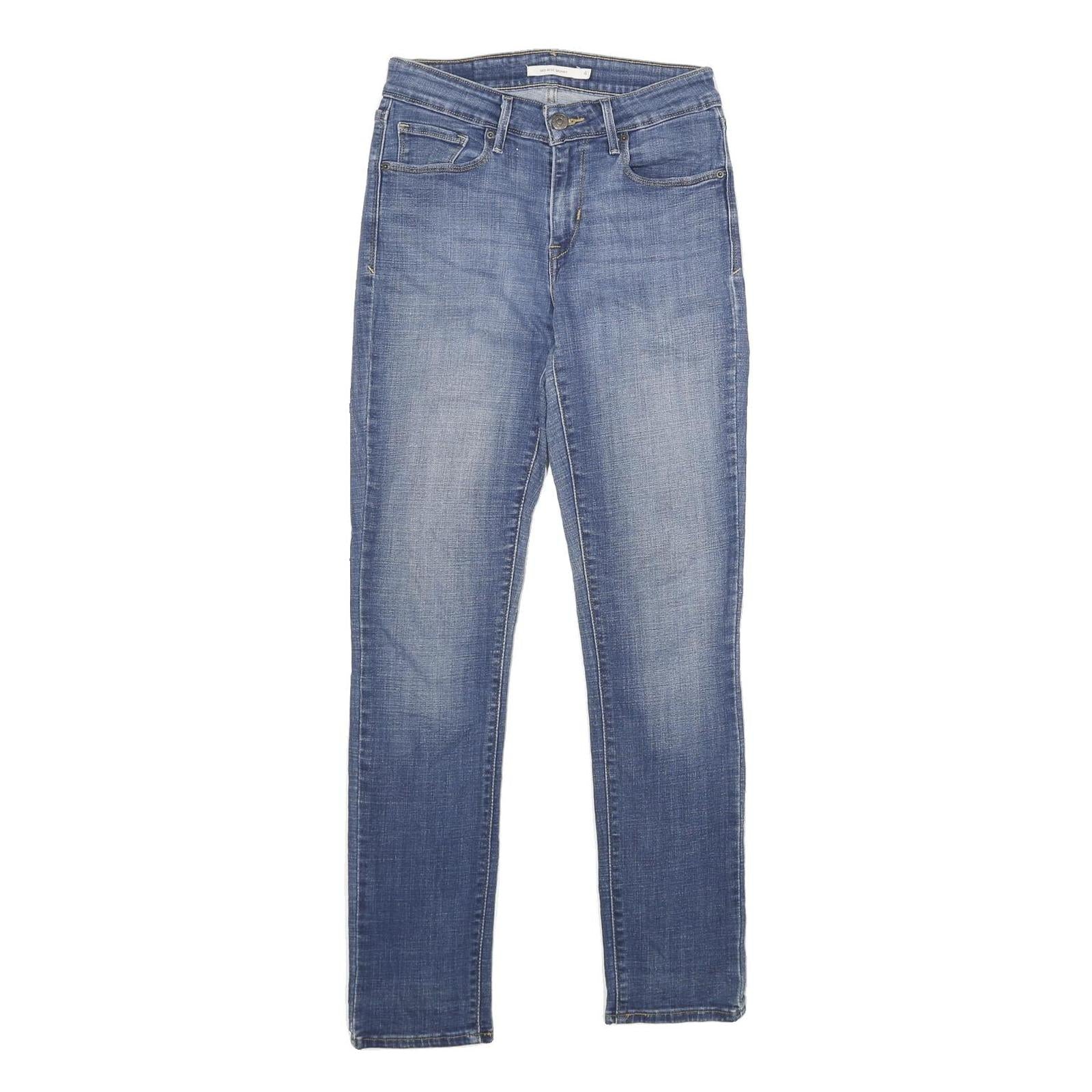 LEVI'S Mid Rise Skinny Womens Jeans Blue Regular Skinny Denim Light W27 L30