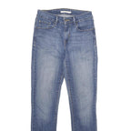 LEVI'S Mid Rise Skinny Womens Jeans Blue Regular Skinny Denim Light W27 L30