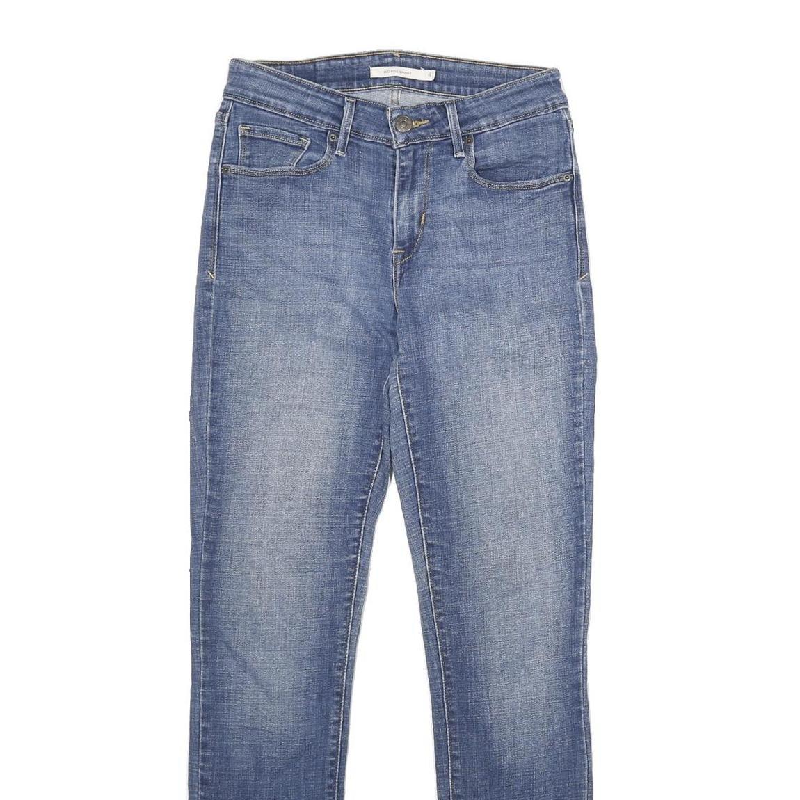 LEVI'S Mid Rise Skinny Womens Jeans Blue Regular Skinny Denim Light W27 L30