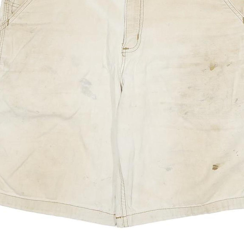 CARHARTT Mens Shorts Beige XL W34 Cotton Blend Casual Workwear Utility
