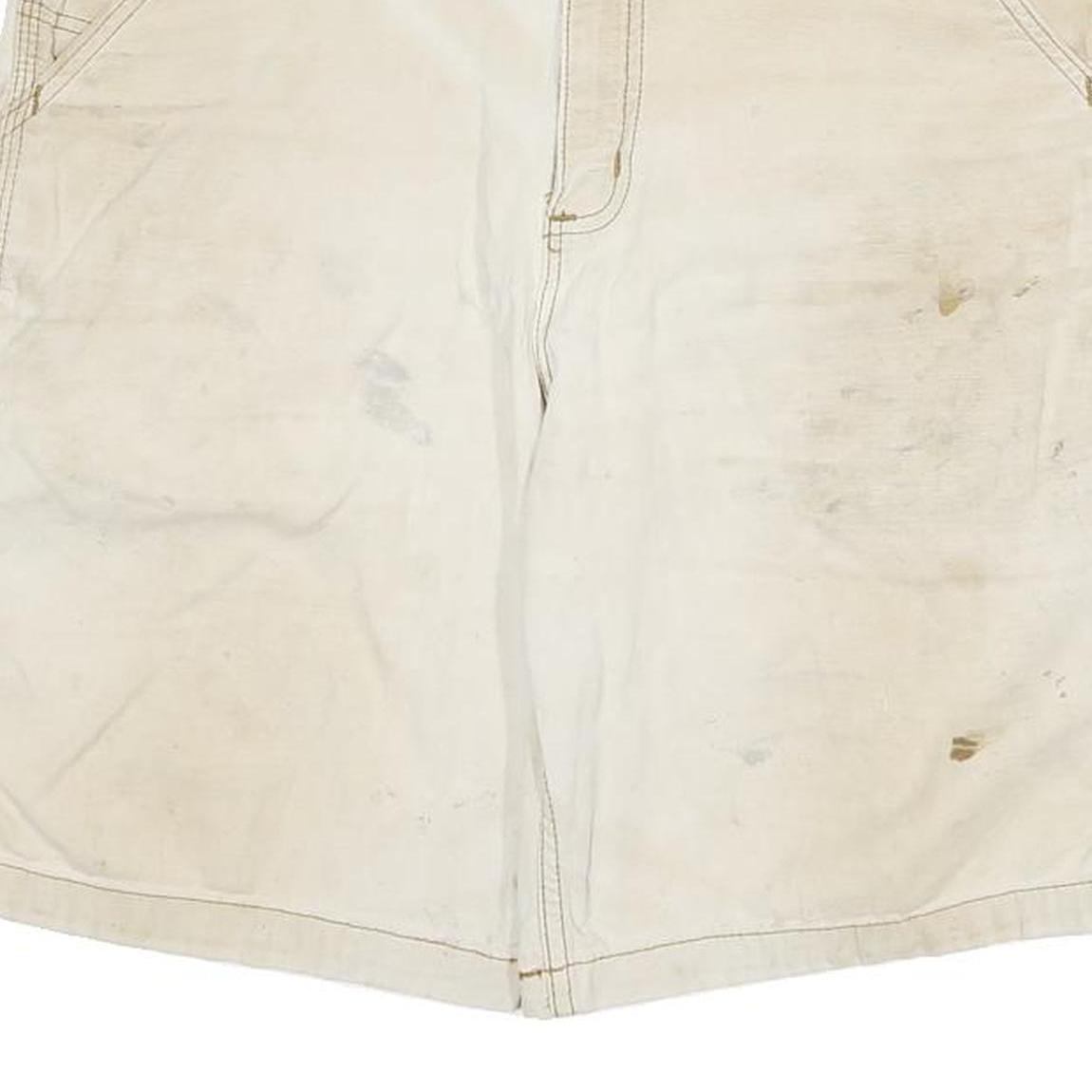 CARHARTT Mens Shorts Beige XL W34 Cotton Blend Casual Workwear Utility