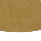 FAT FACE Womens Beige Cotton Blend Button Front Mini Skirt UK 12 Casual Pockets