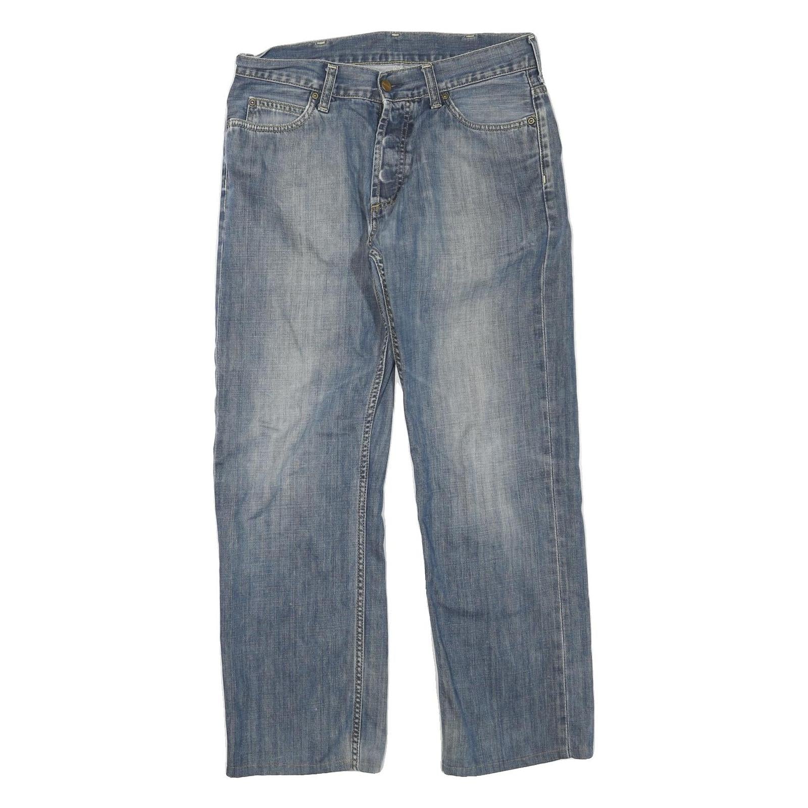 CARHARTT Womens Jeans Blue Regular Straight Denim Medium W30 L28 Casual Wear