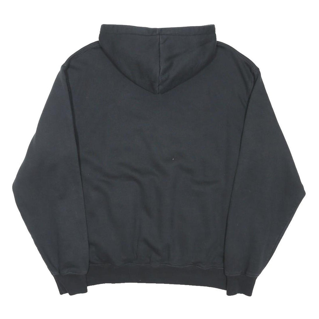 ADIDAS Mens Black Chinook Athletics Pullover Hoodie S Cotton Blend Drawstring