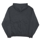 ADIDAS Mens Black Chinook Athletics Pullover Hoodie S Cotton Blend Drawstring