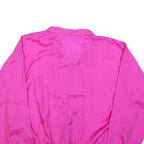 MARIKA Womens Pink Nylon Zip Jacket L Windbreaker Plain Lightweight Outdoor