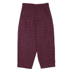 PM COMPANY Womens Polyester Blend Black & Pink Relaxed Tapered Trousers W29 L23