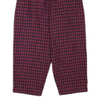 PM COMPANY Womens Polyester Blend Black & Pink Relaxed Tapered Trousers W29 L23