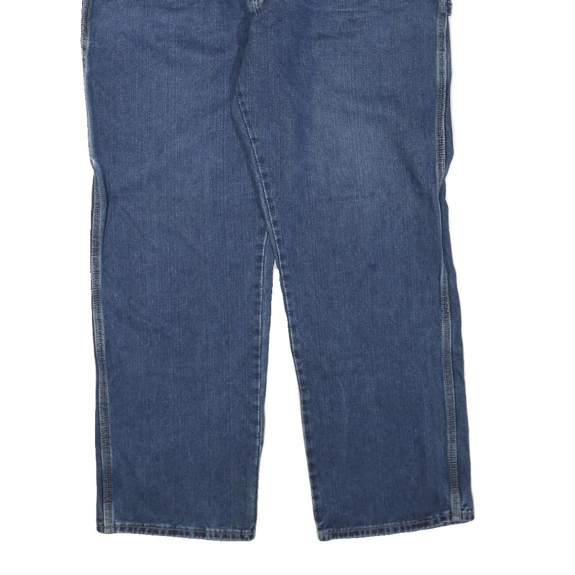 DICKIES Mens Regular Blue Jeans Denim W40 L32 Zip Casual Workwear Pants